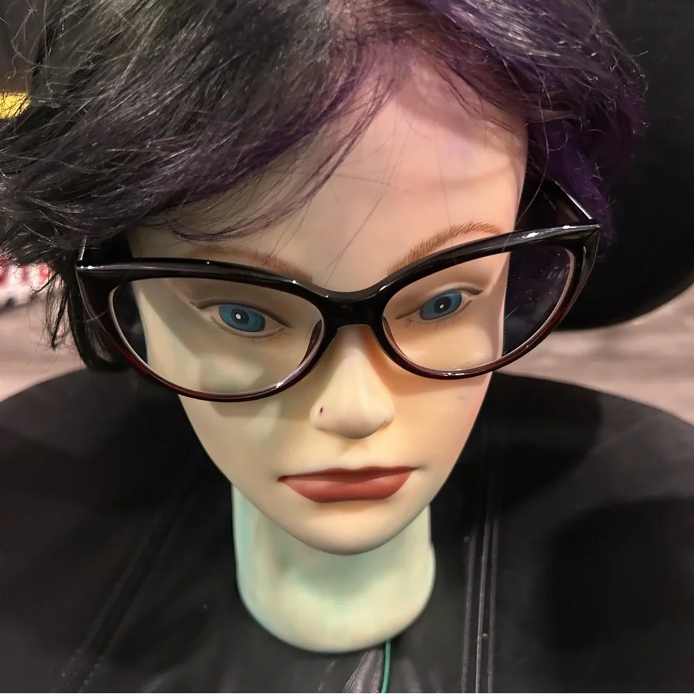 Guess Stylish Black Cat-Eye Glasses frame only